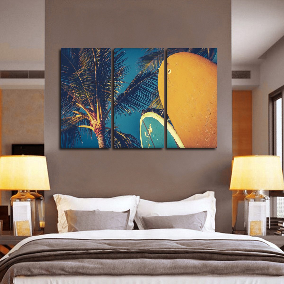 Retro Surf Multi Panel Canvas Wall Art