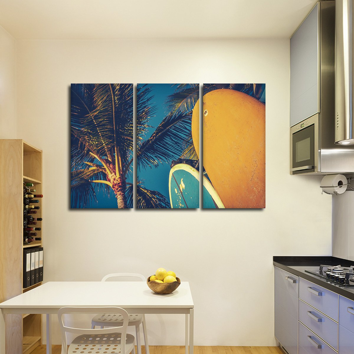 Retro Surf Multi Panel Canvas Wall Art