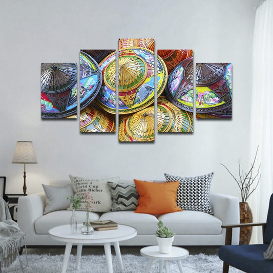Rice Hat Multi Panel Canvas Wall Art