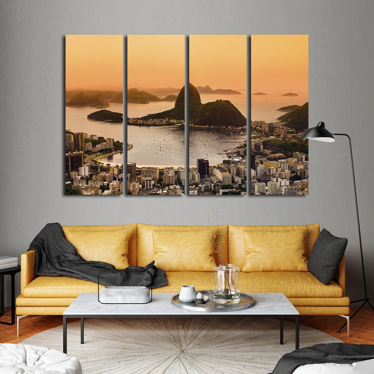 Rio de Janeiro Multi Panel Canvas Wall Art
