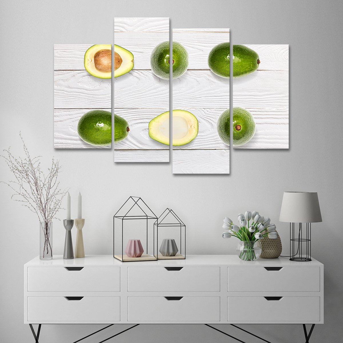 Ripe Avocado Multi Panel Canvas Wall Art