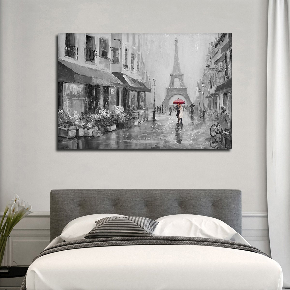 Romance In Paris Pop Multi Panel Canvas Wall Art