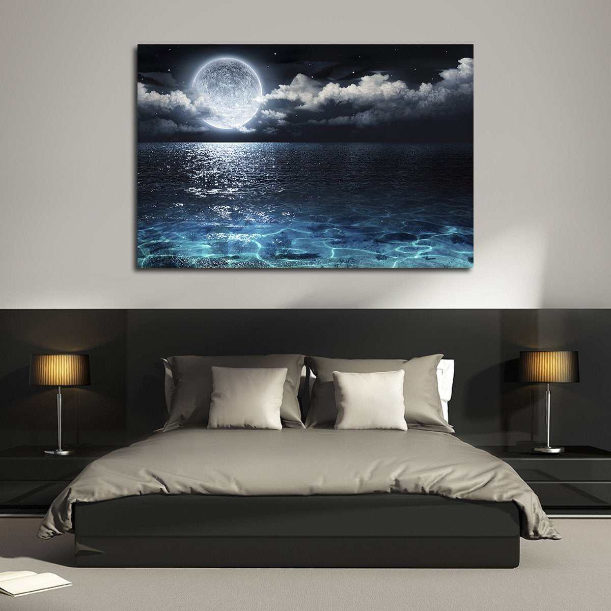 Romantic Night Multi Panel Canvas Wall Art