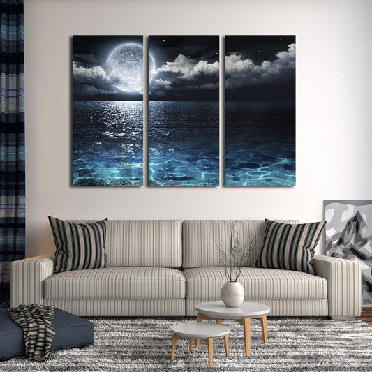 Romantic Night Multi Panel Canvas Wall Art