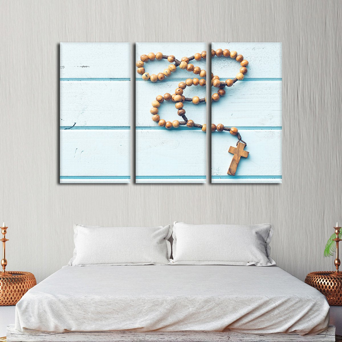 Rosary Beads Multi Panel Canvas Wall Art