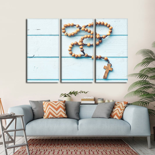 Rosary Beads Multi Panel Canvas Wall Art