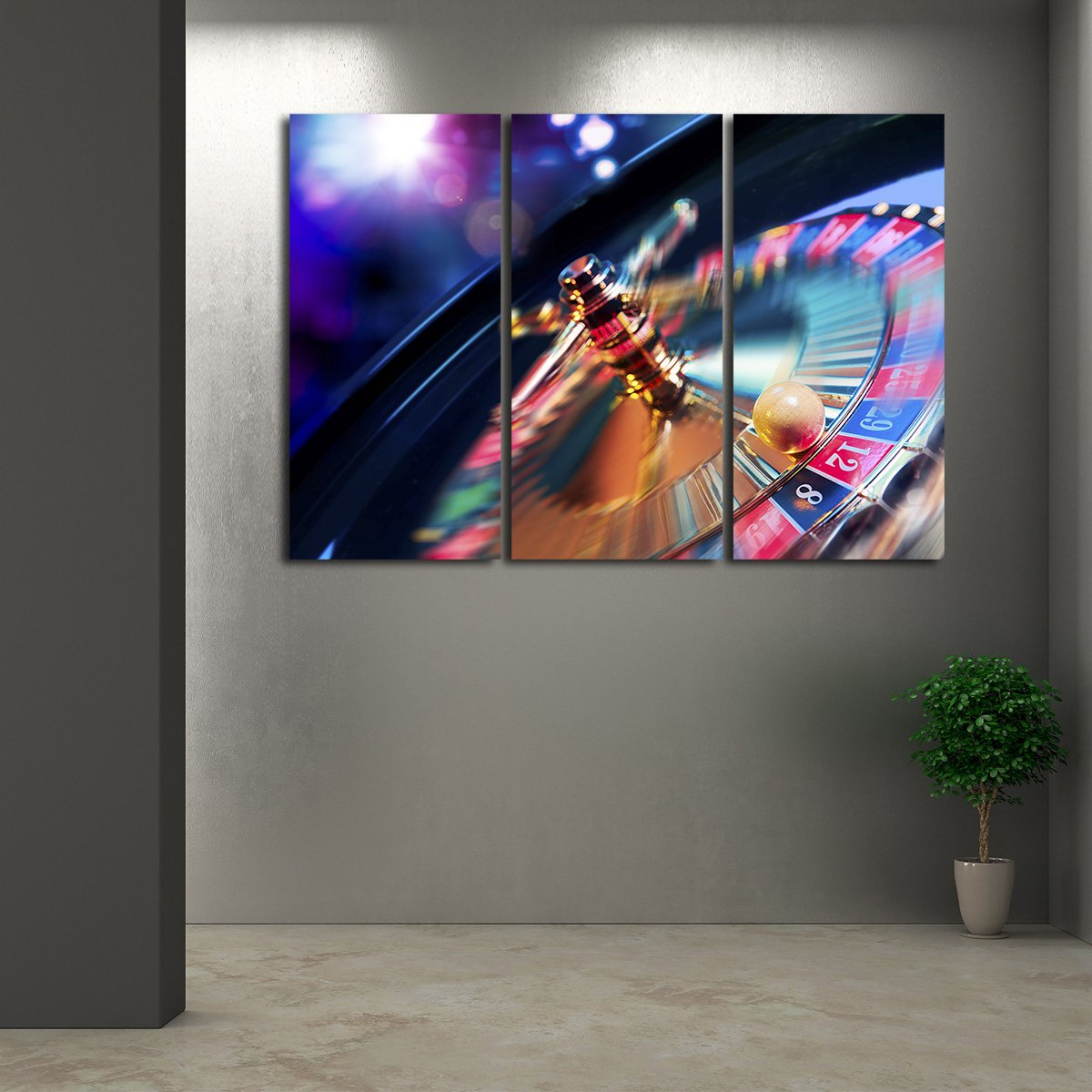 Roulette Multi Panel Canvas Wall Art