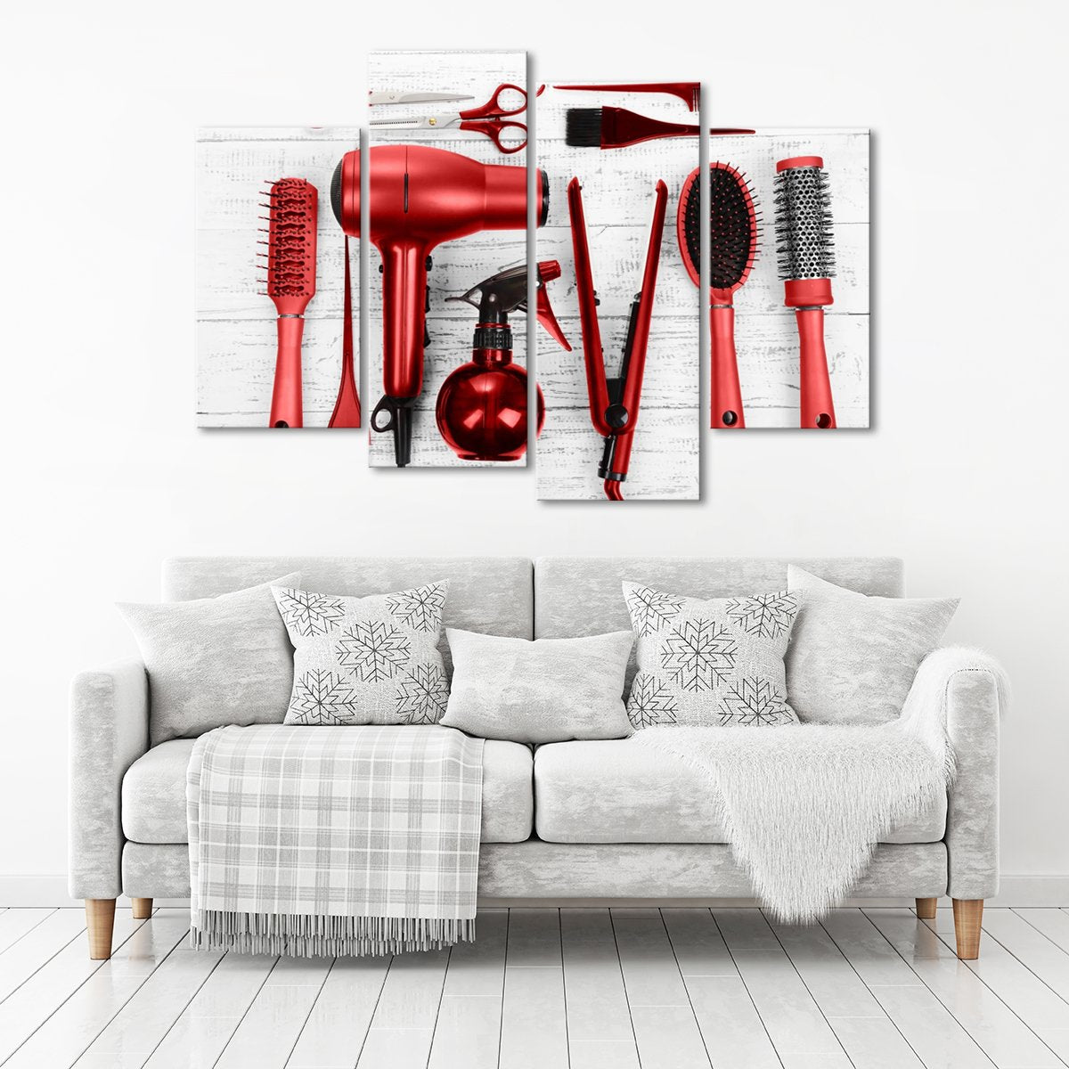 Ruby Cut Multi Panel Canvas Wall Art