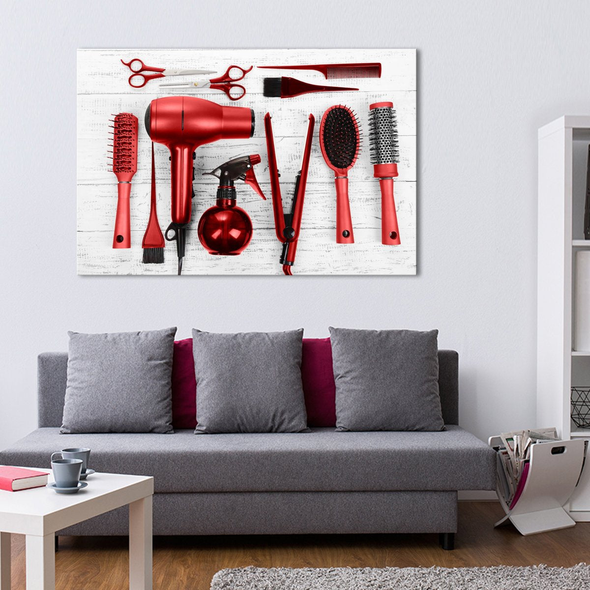 Ruby Cut Multi Panel Canvas Wall Art