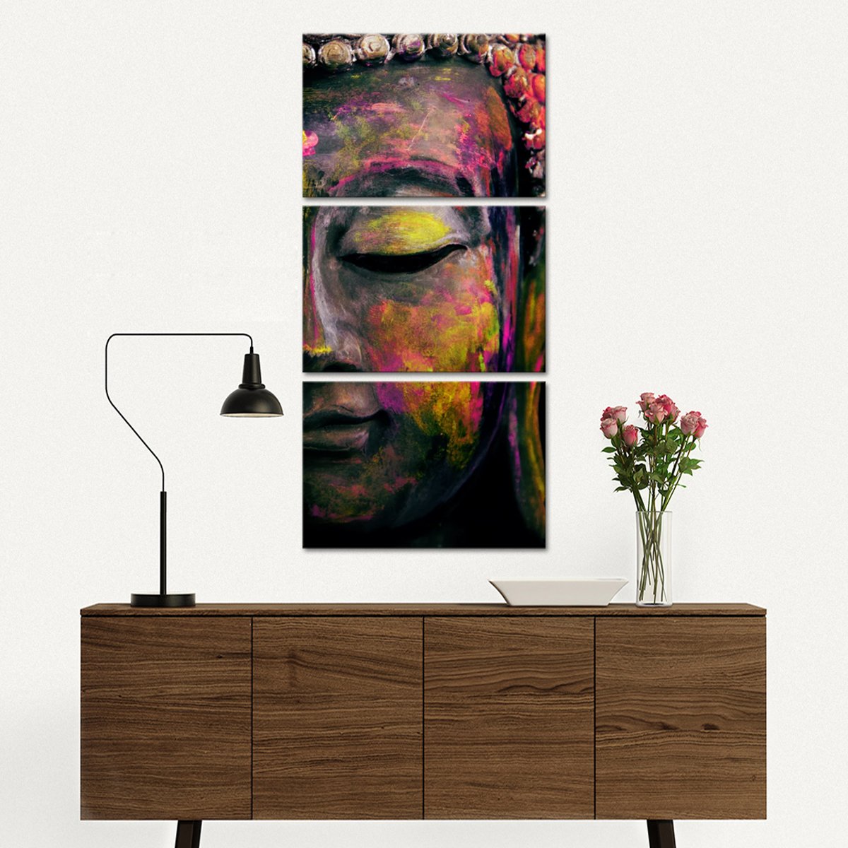 Ruby Tides Of Tranquility Multi Panel Canvas Wall Art