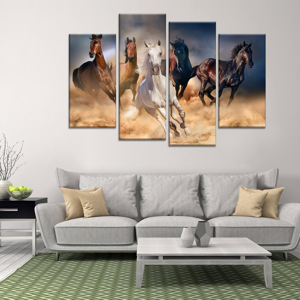 Running in the Wild Multi Panel Canvas Wall Art