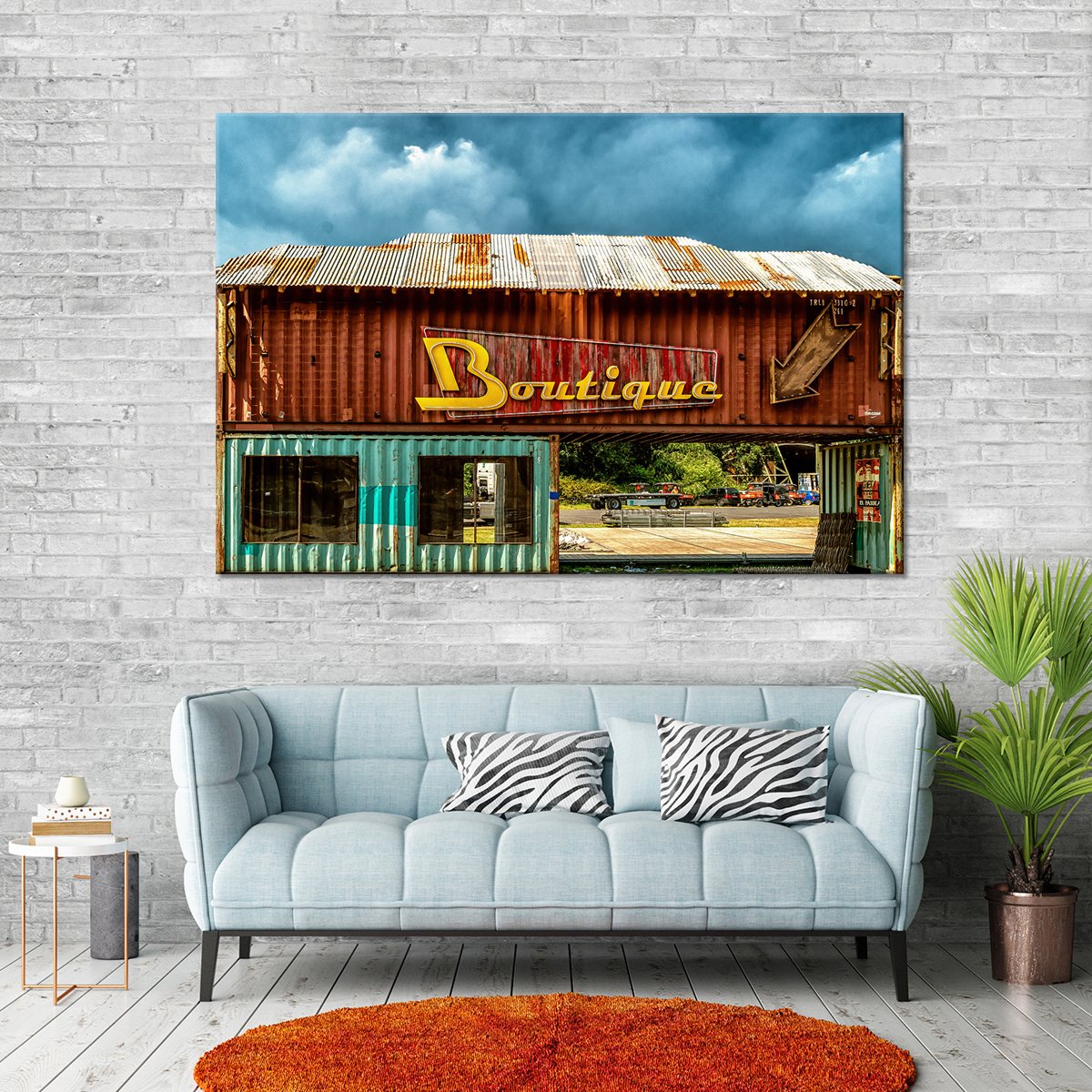 Rustic Boutique Multi Panel Canvas Wall Art