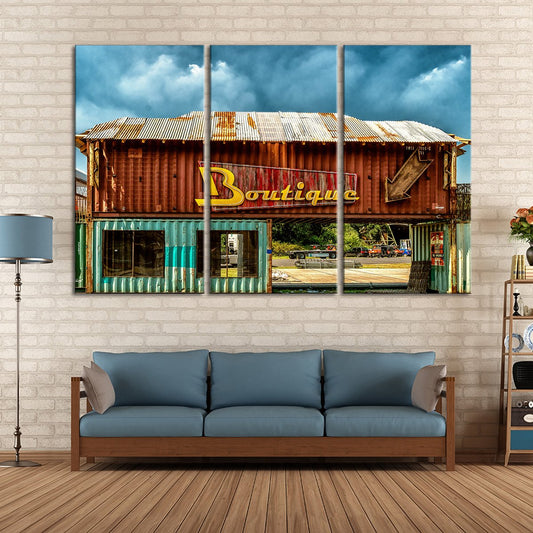 Rustic Boutique Multi Panel Canvas Wall Art