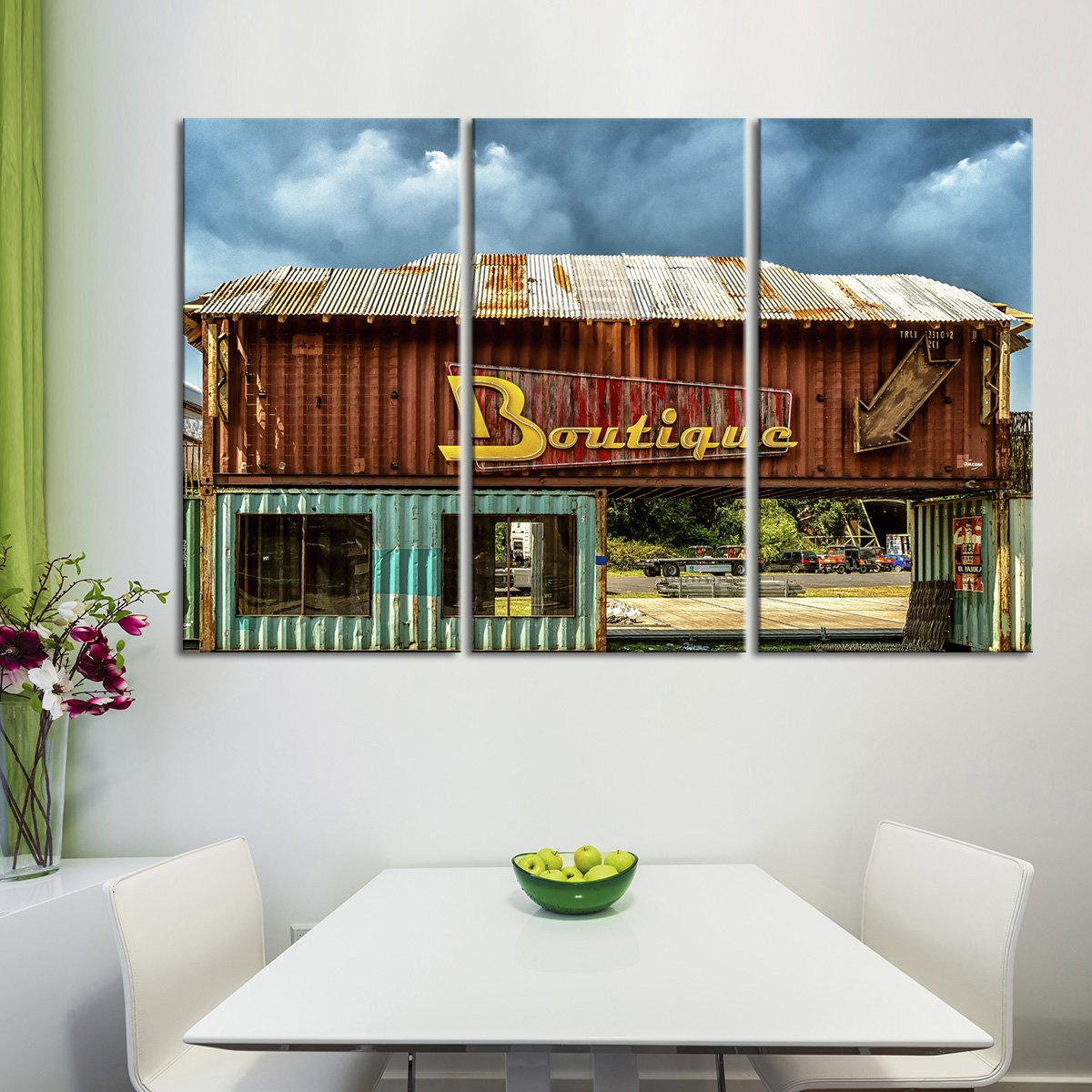Rustic Boutique Multi Panel Canvas Wall Art