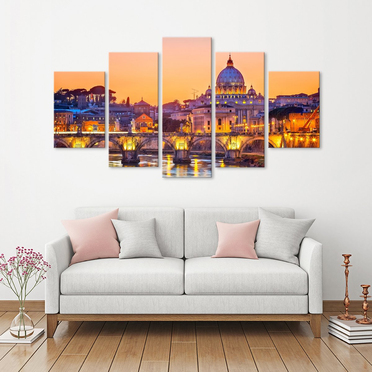 Saint Peter Cathedral Multi Panel Canvas Wall Art