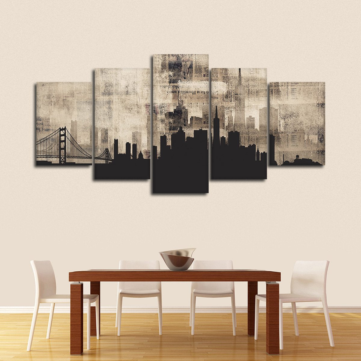 San Francisco Chronicle Multi Panel Canvas Wall Art