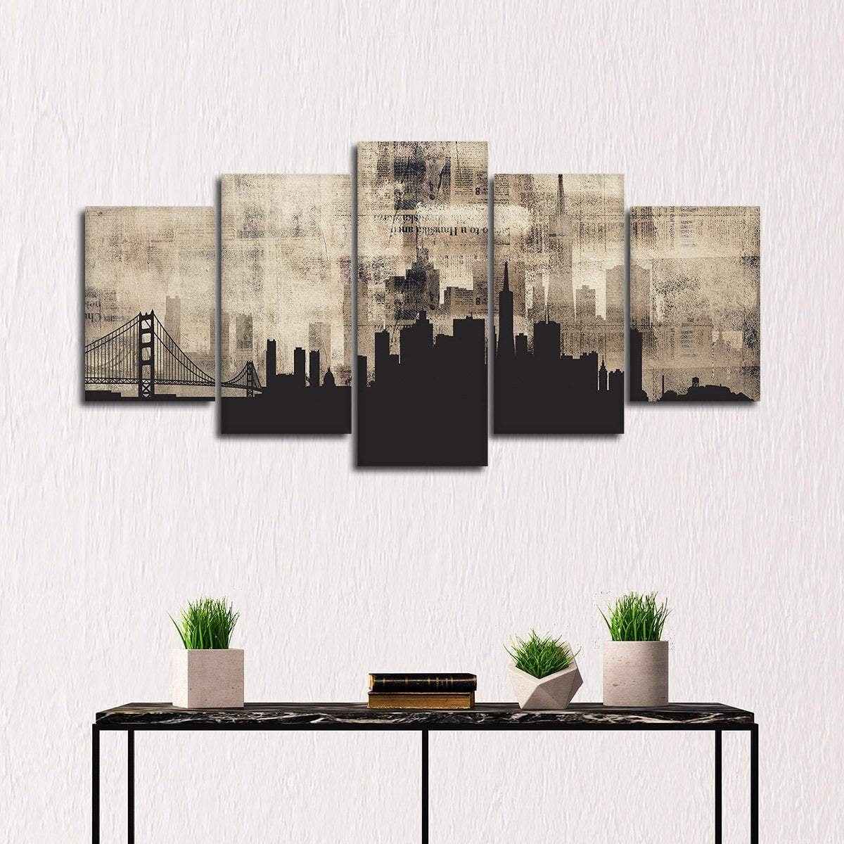 San Francisco Chronicle Multi Panel Canvas Wall Art