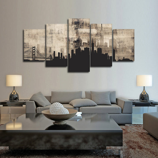 San Francisco Chronicle Multi Panel Canvas Wall Art