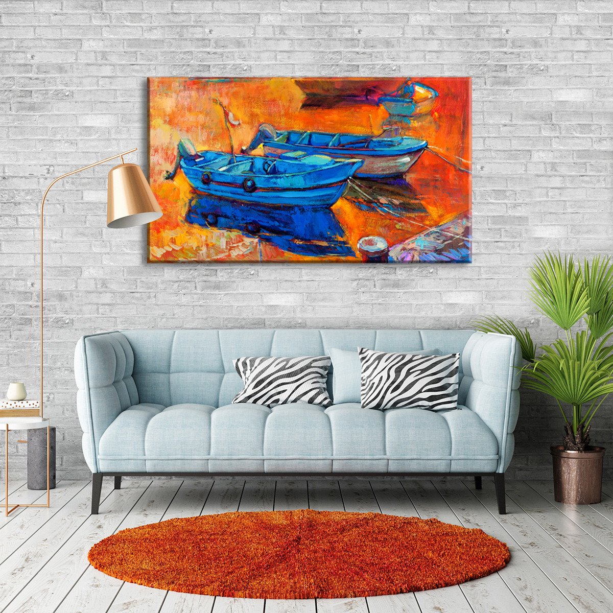 Santa Lucia Multi Panel Canvas Wall Art