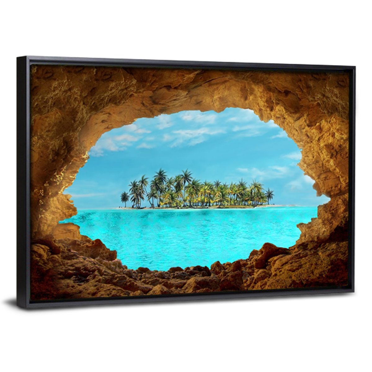 Secret Island Multi Panel Canvas Wall Art