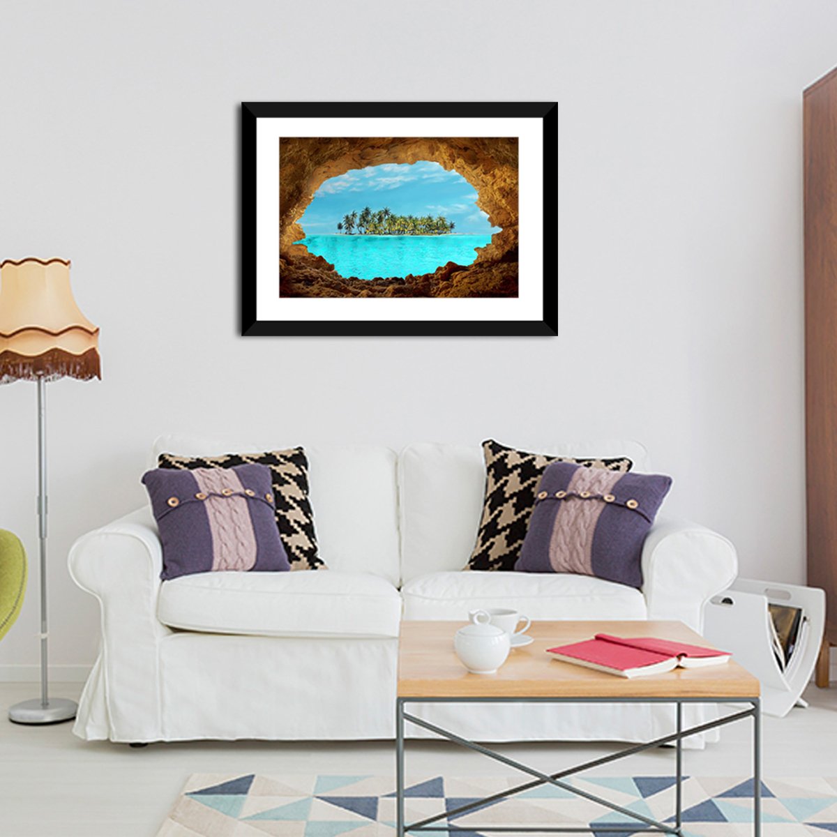 Secret Island Multi Panel Canvas Wall Art