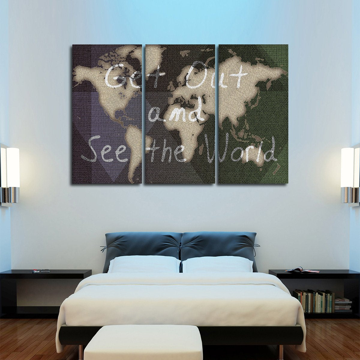 See The World Multi Panel Canvas Wall Art