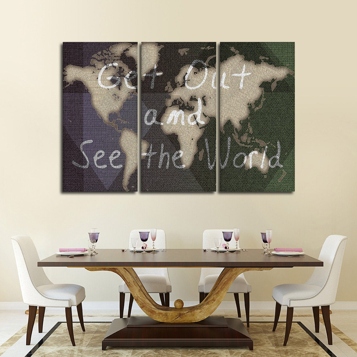 See The World Multi Panel Canvas Wall Art