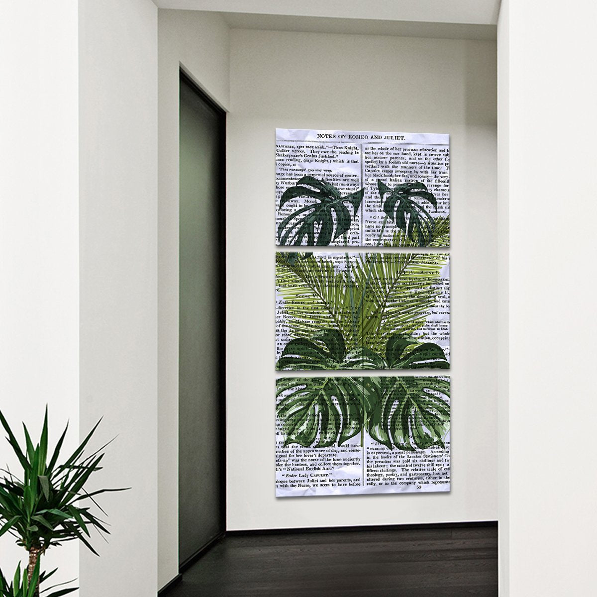 Shakespeare Greenery Multi Panel Canvas Wall Art