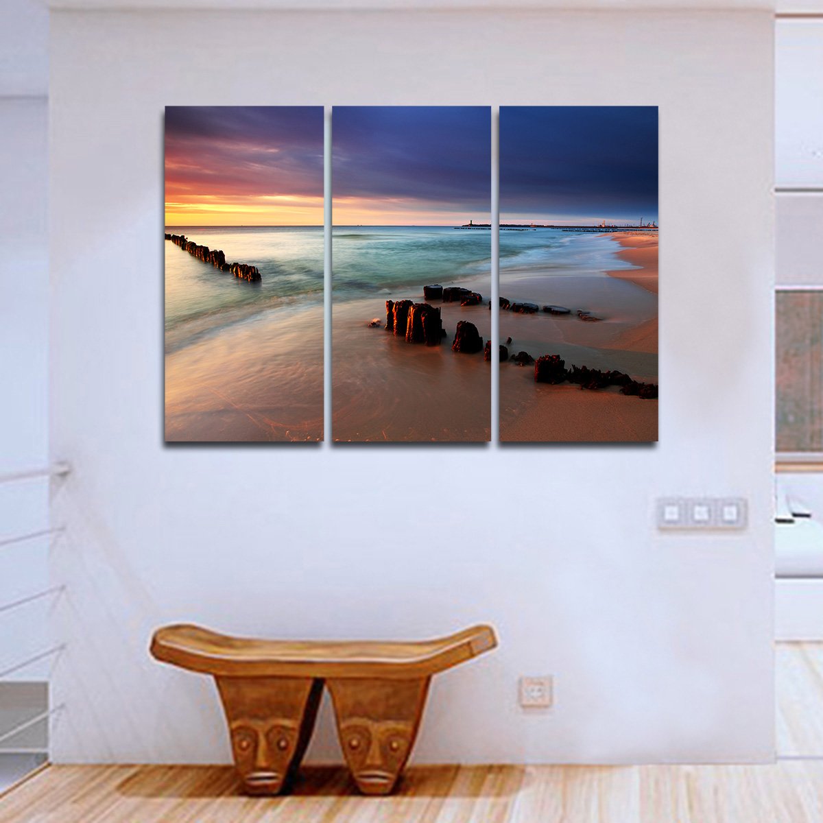Short Sands Beach Multi Panel Canvas Wall Art