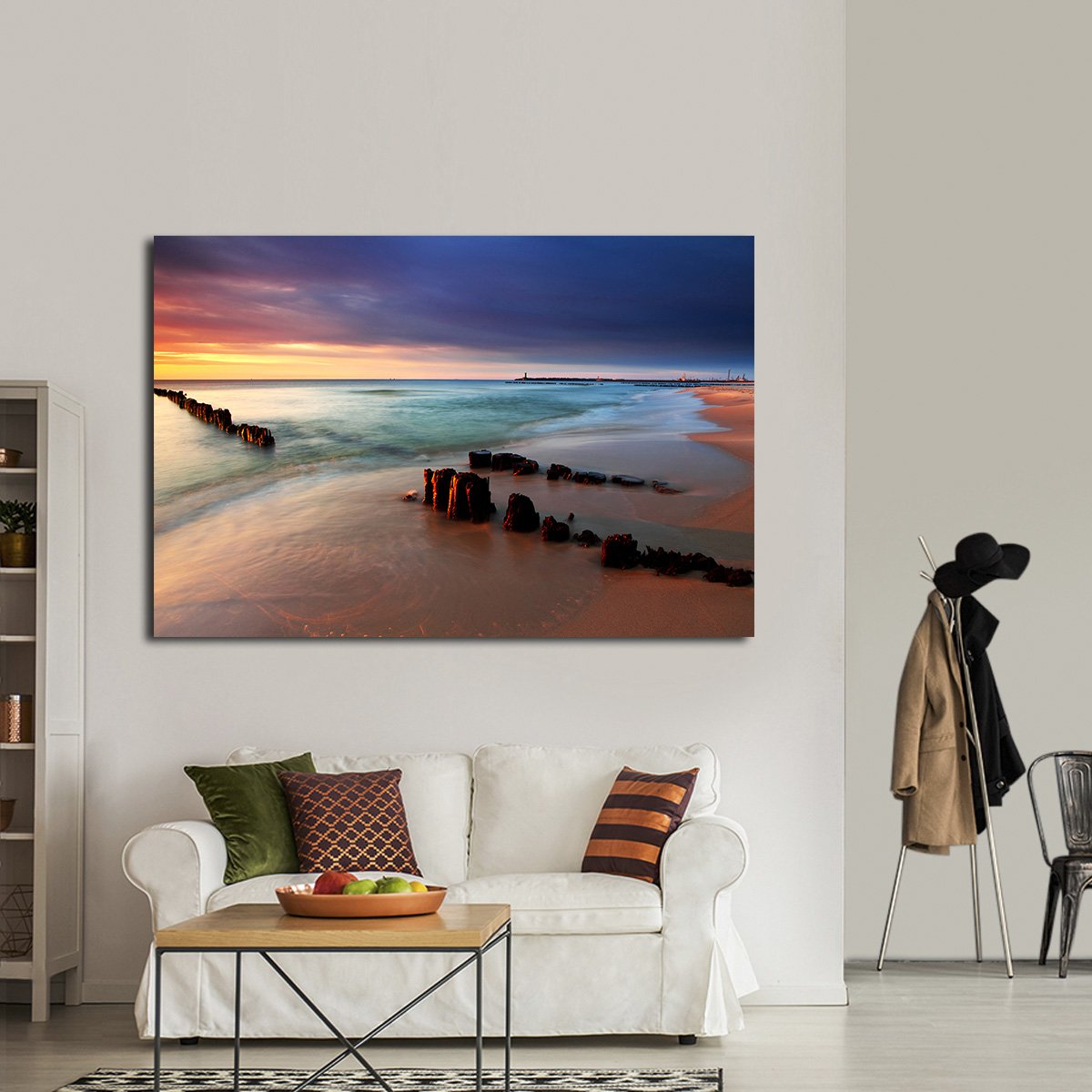 Short Sands Beach Multi Panel Canvas Wall Art