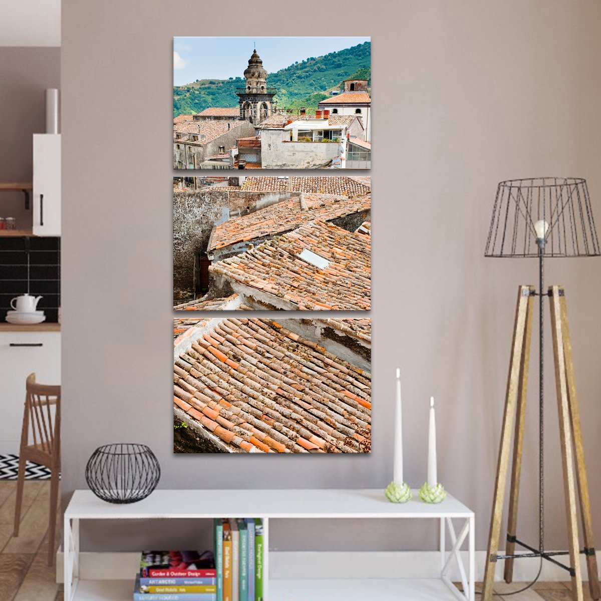 Sicilian Rooftop Multi Panel Canvas Wall Art