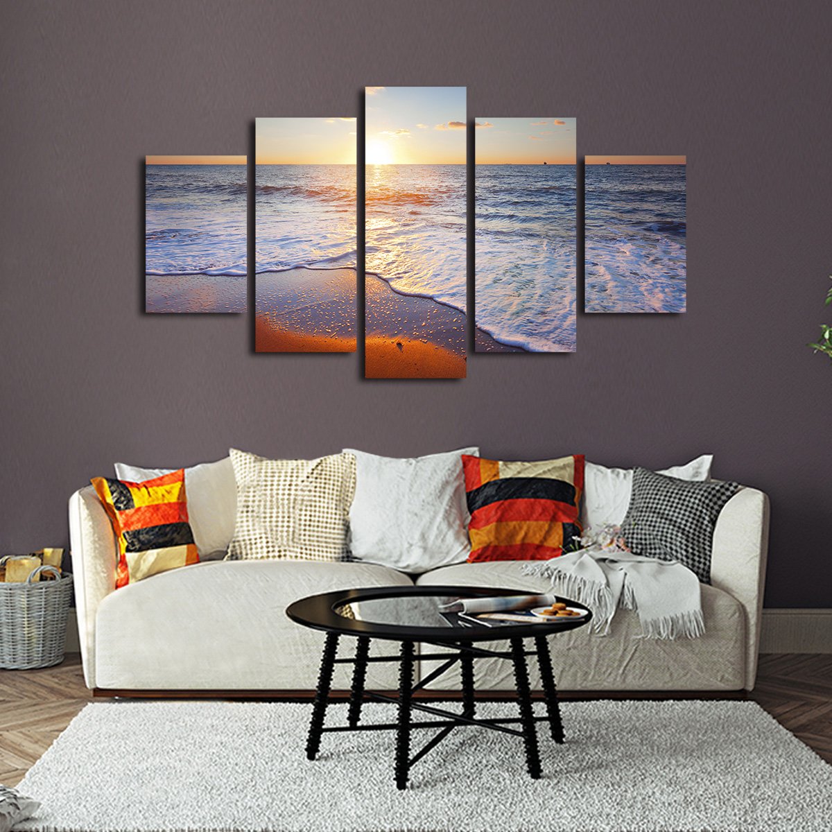 Siesta Beach Multi Panel Canvas Wall Art