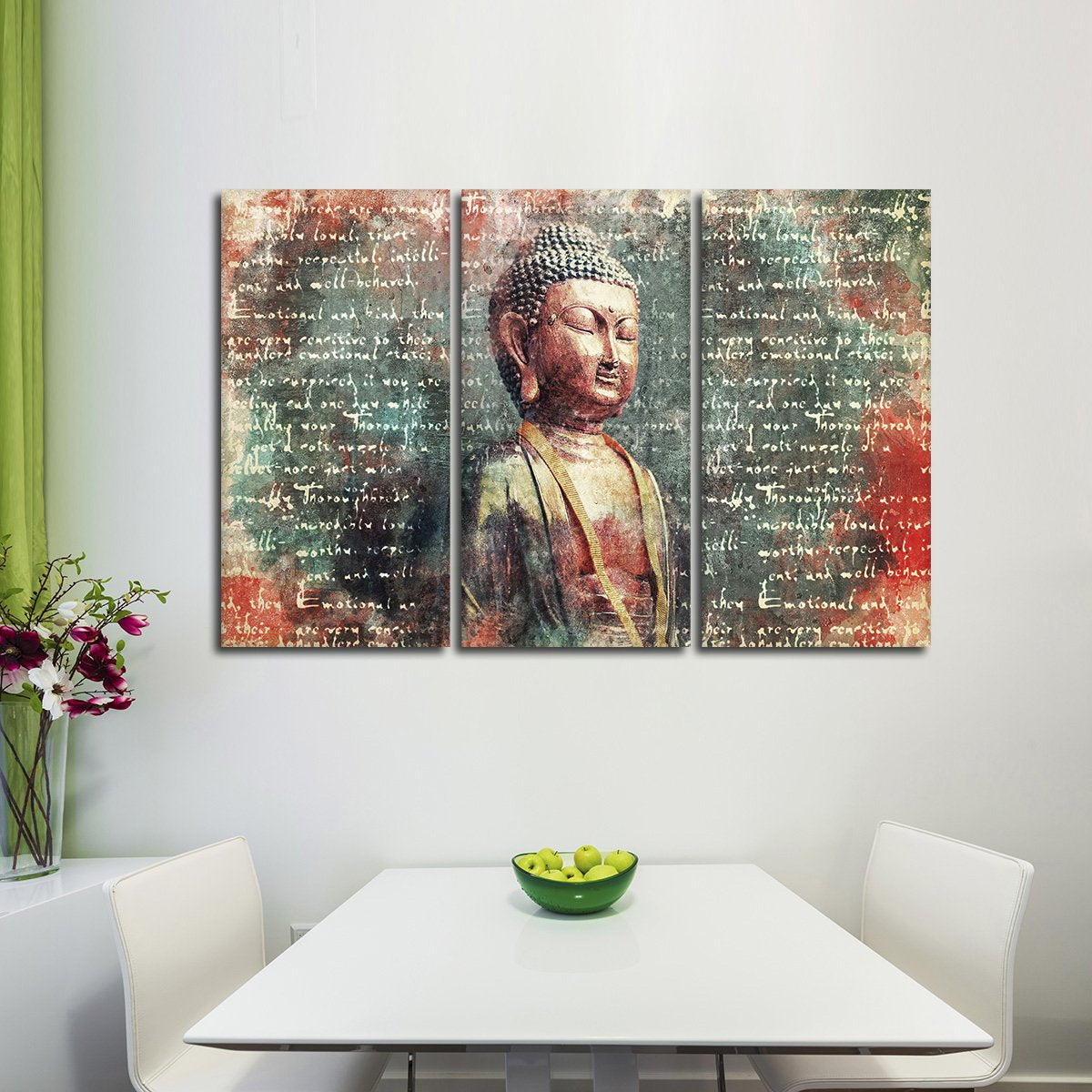 Silence of Buddha Multi Panel Canvas Wall Art