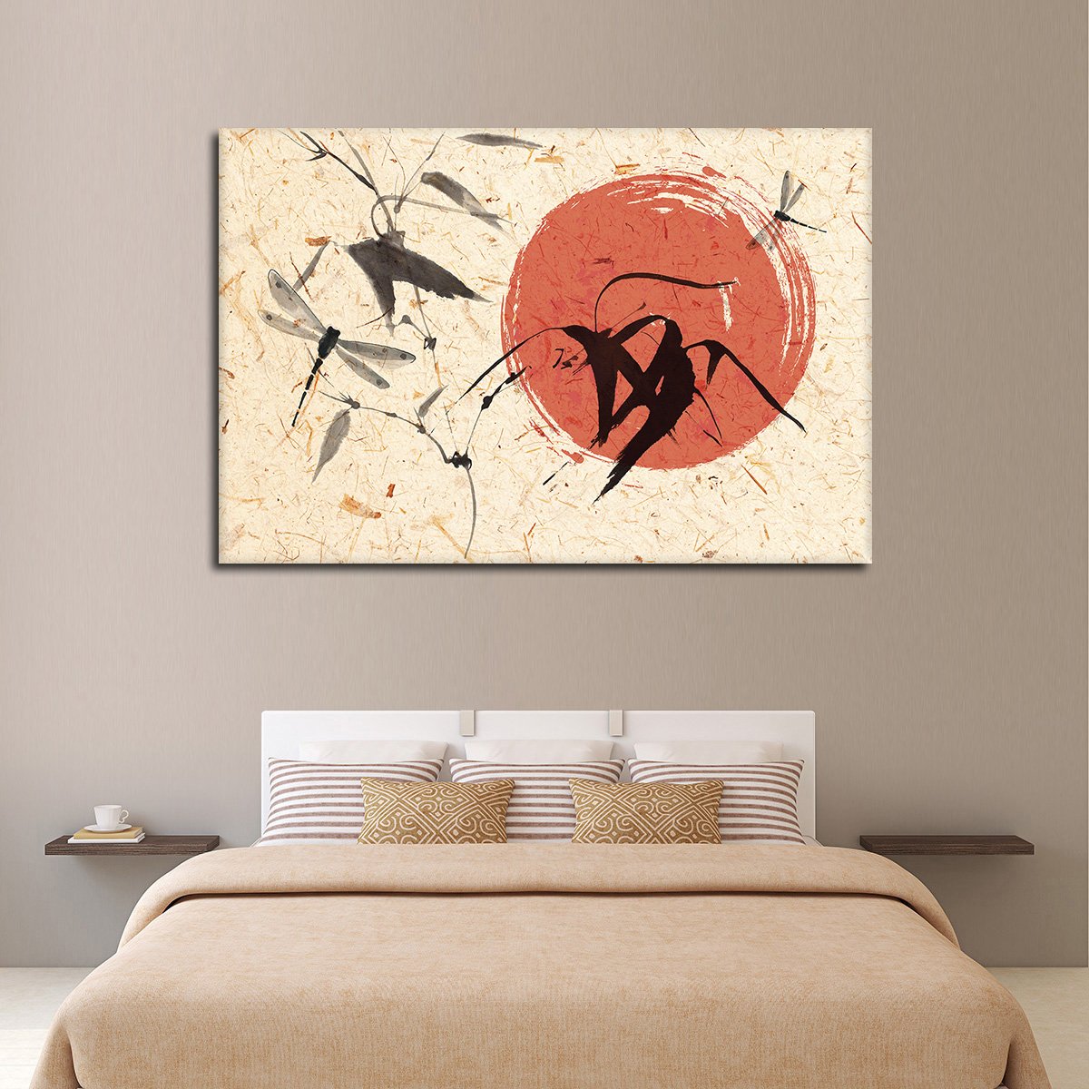 Simple Dragonfly Multi Panel Canvas Wall Art