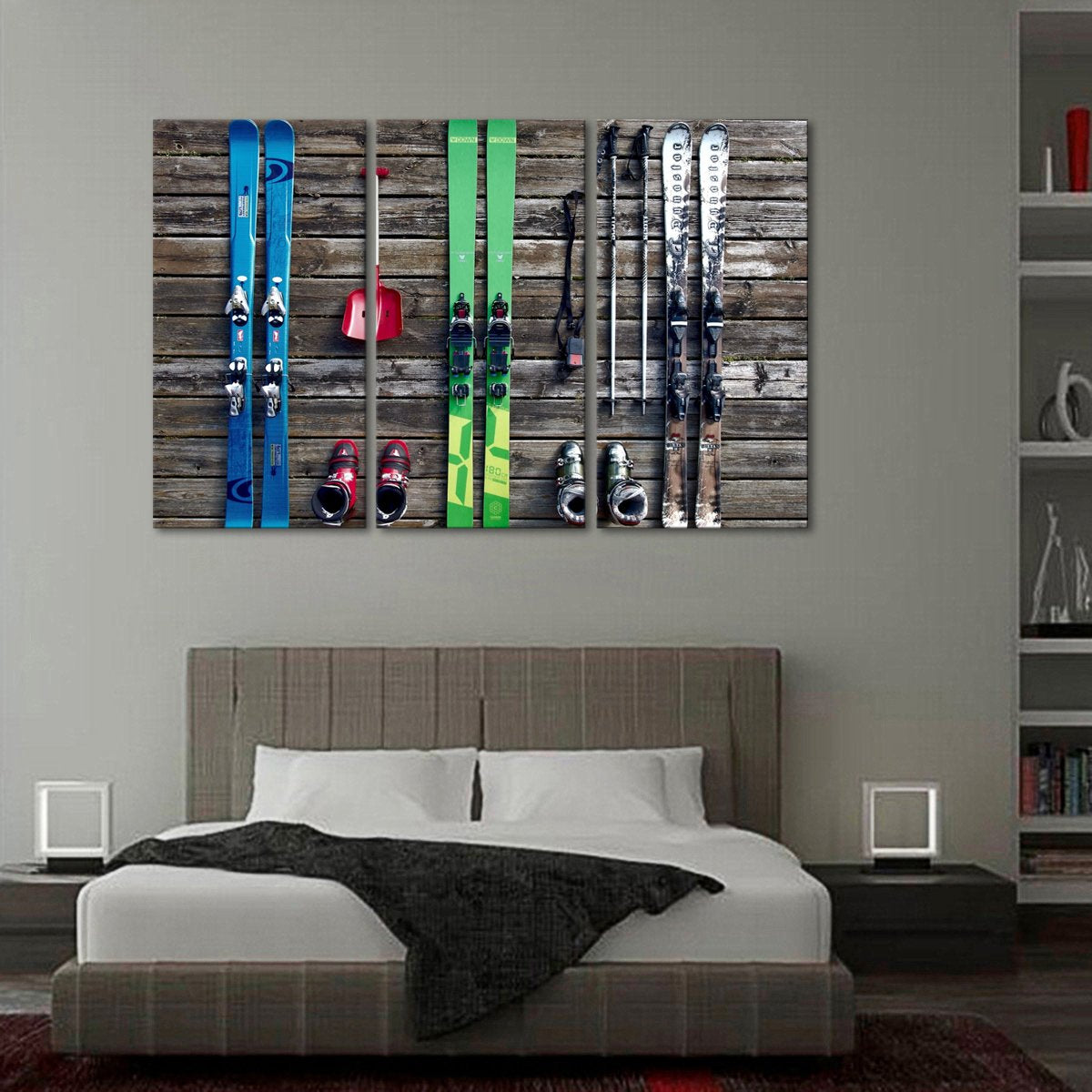Ski Gear Multi Panel Canvas Wall Art