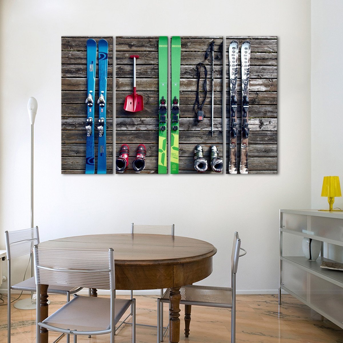 Ski Gear Multi Panel Canvas Wall Art