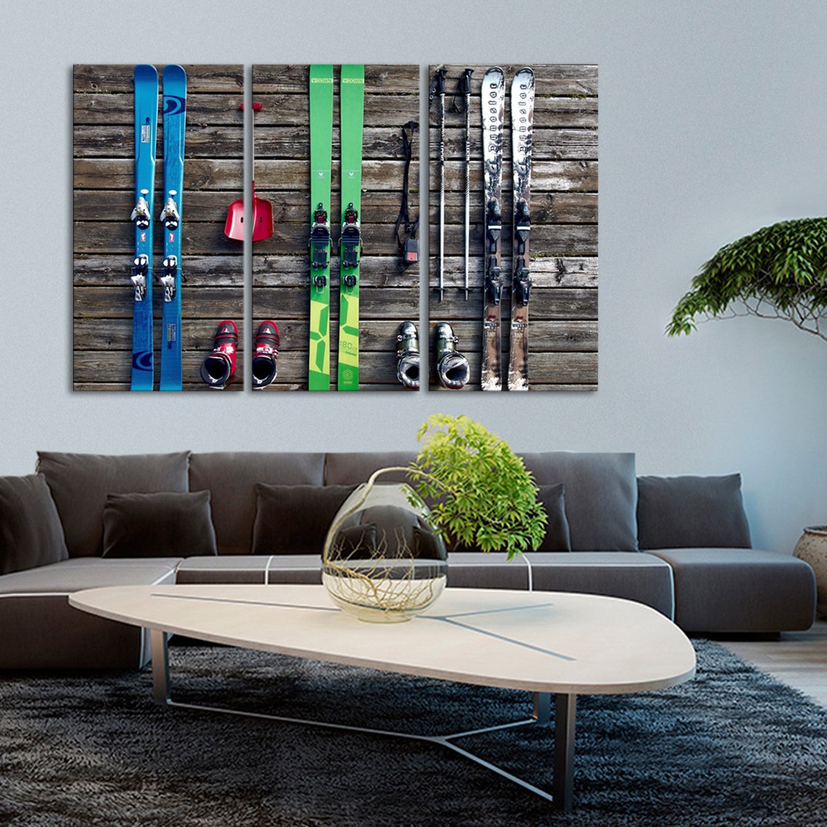 Ski Gear Multi Panel Canvas Wall Art