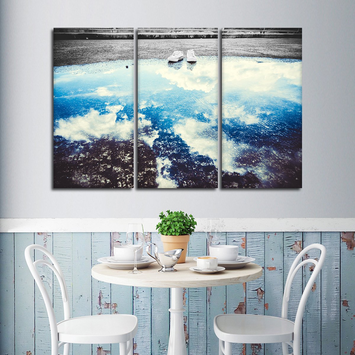 Sky Reflection Pop Multi Panel Canvas Wall Art
