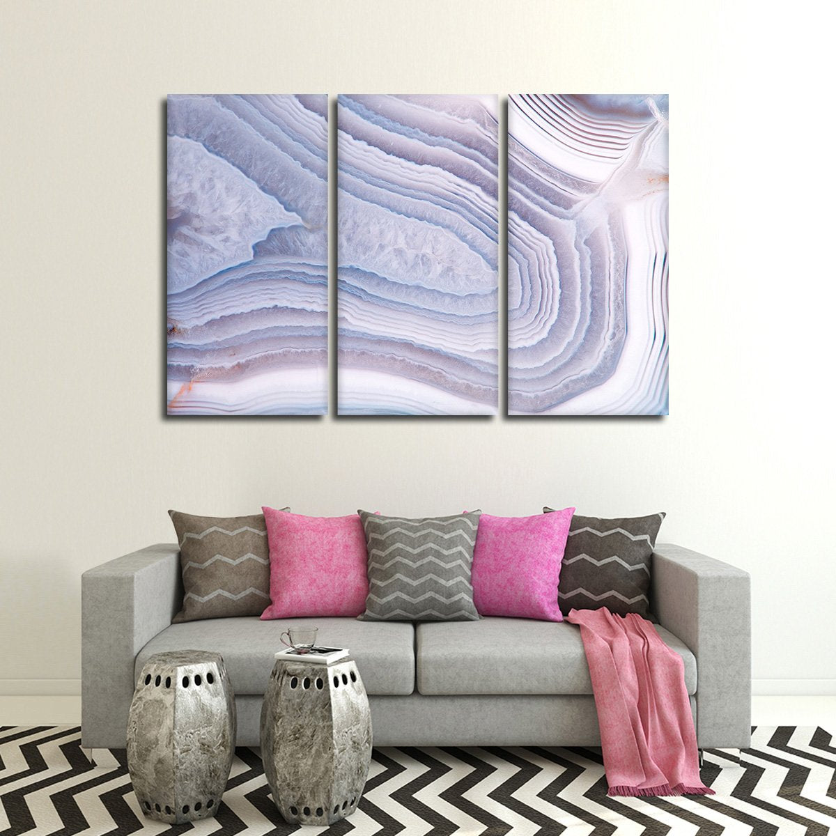 Slice Of Stone Multi Panel Canvas Wall Art