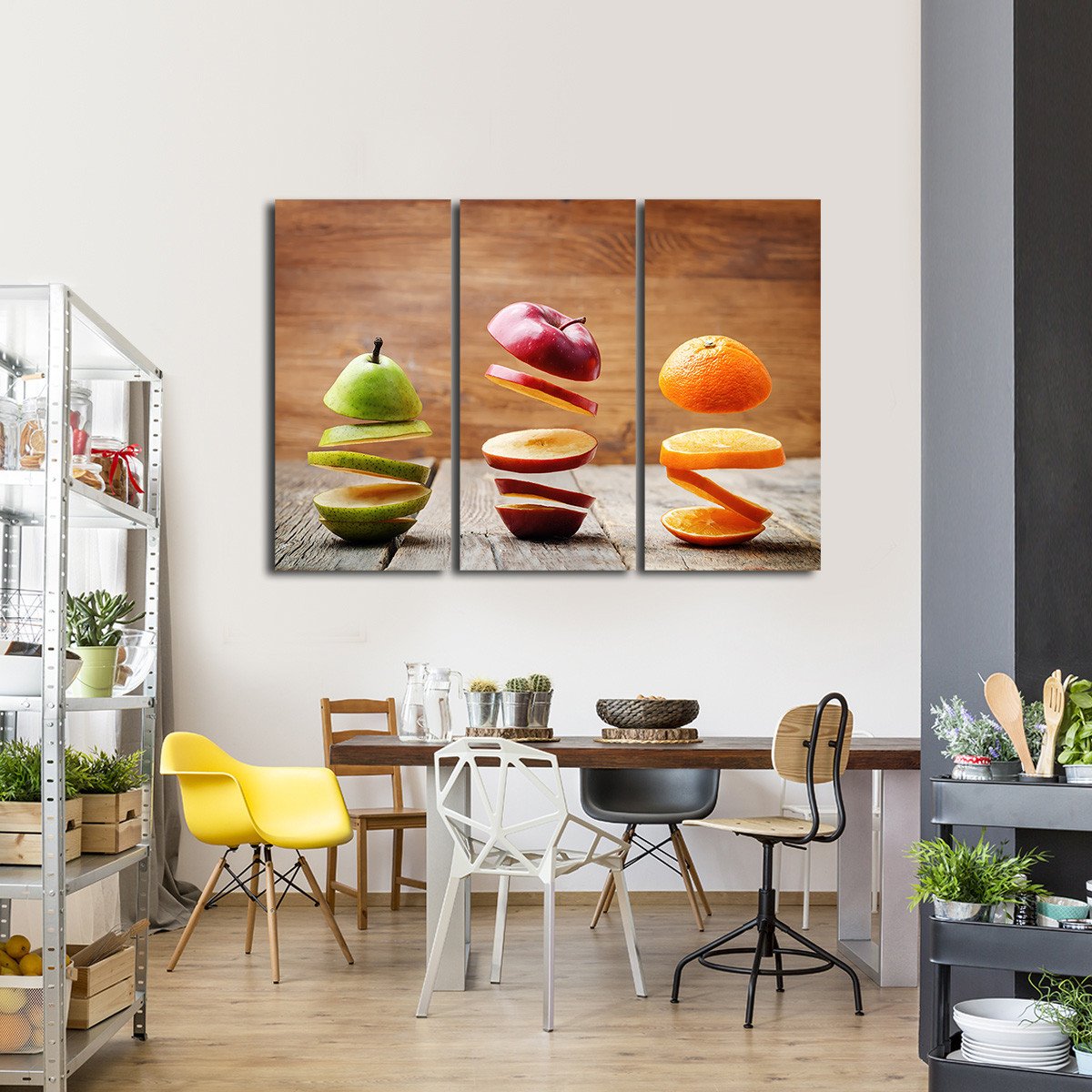Slices of Fruit Multi Panel Canvas Wall Art