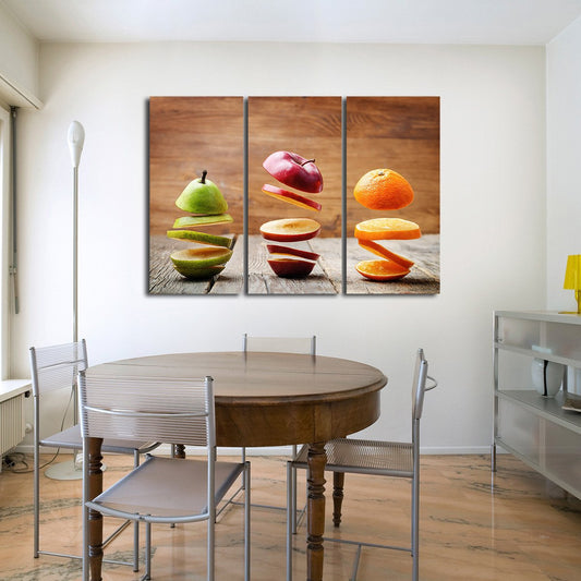 Slices of Fruit Multi Panel Canvas Wall Art