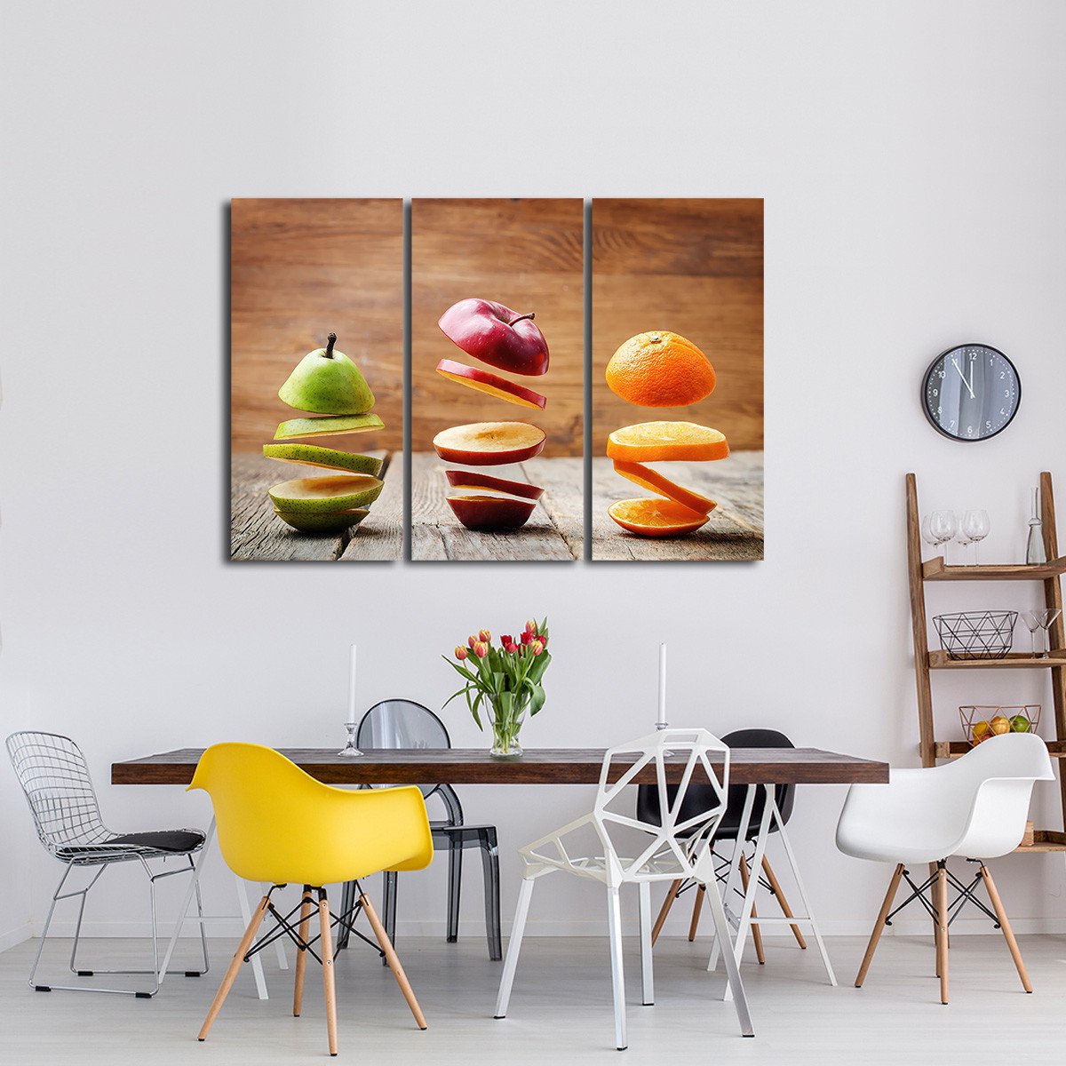 Slices of Fruit Multi Panel Canvas Wall Art