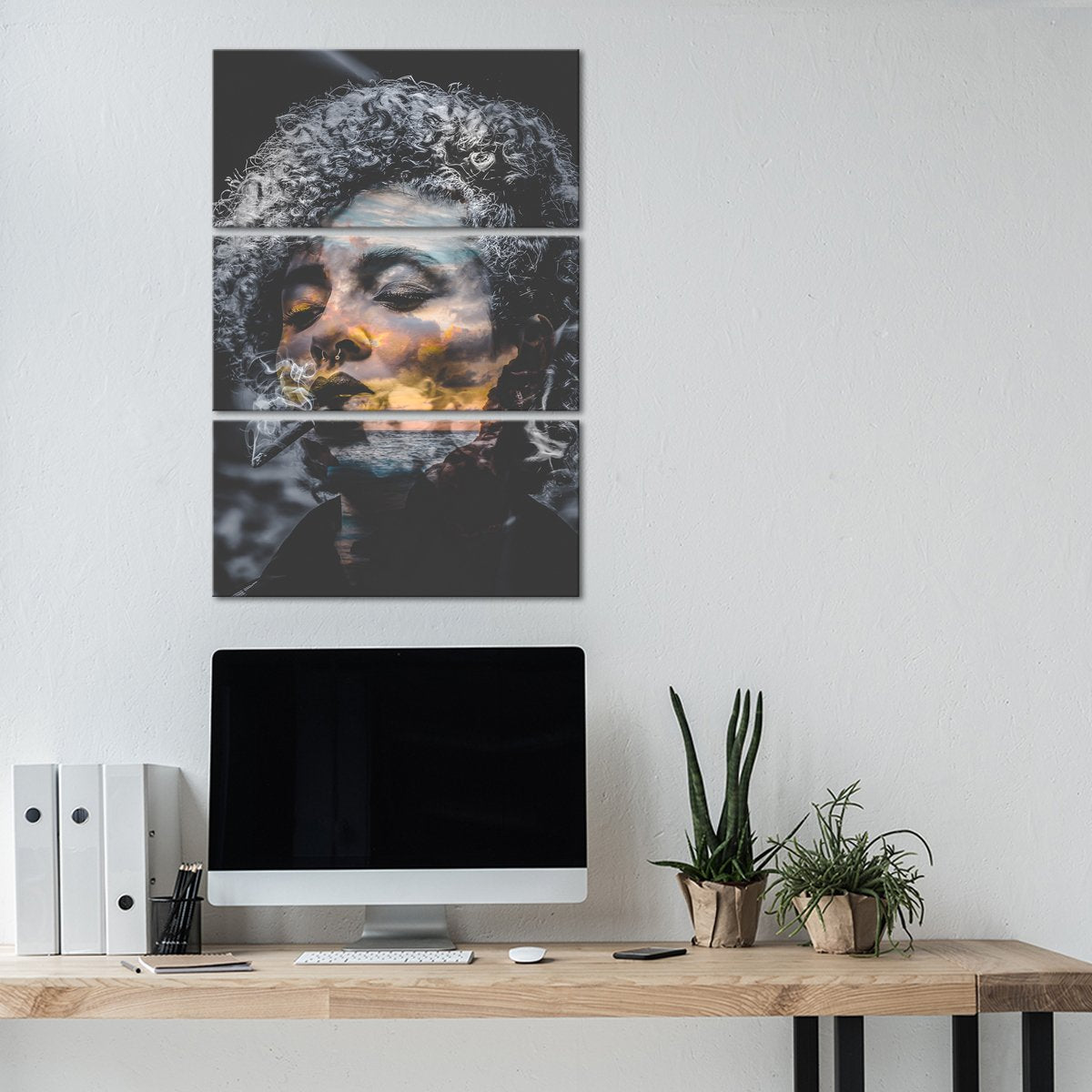 Smoke And Mirrors Multi Panel Canvas Wall Art