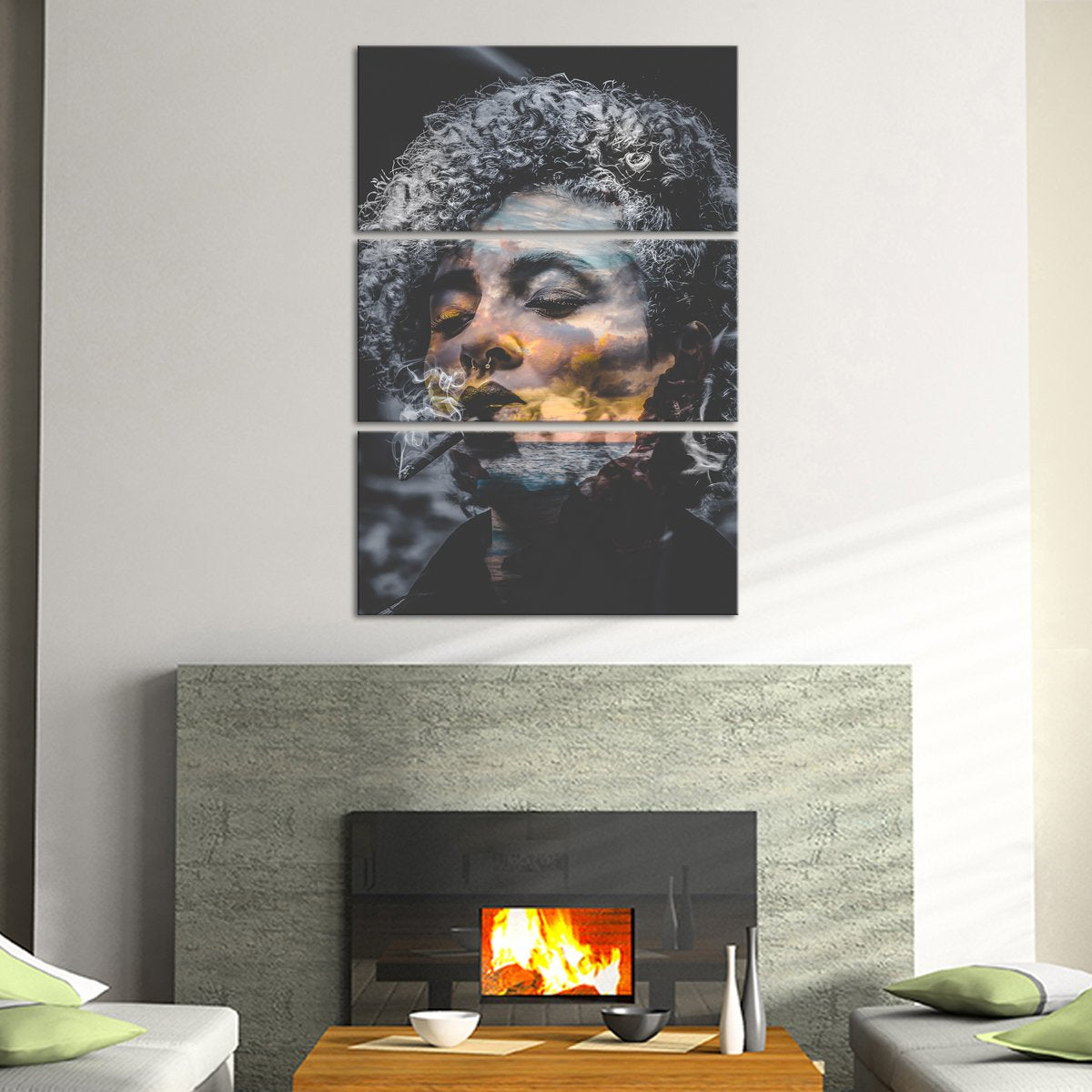 Smoke And Mirrors Multi Panel Canvas Wall Art