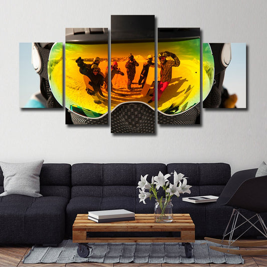 Snow Goggles Multi Panel Canvas Wall Art