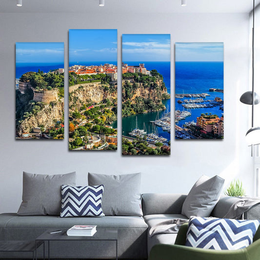 South Of France Multi Panel Canvas Wall Art