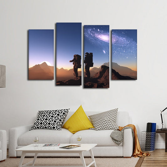 Space Exploration Multi Panel Canvas Wall Art