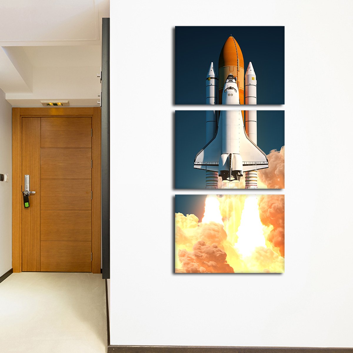 Space Shuttle Atlantis Multi Panel Canvas Wall Art