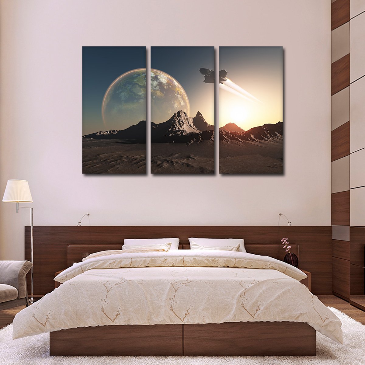 Spacecraft Multi Panel Canvas Wall Art