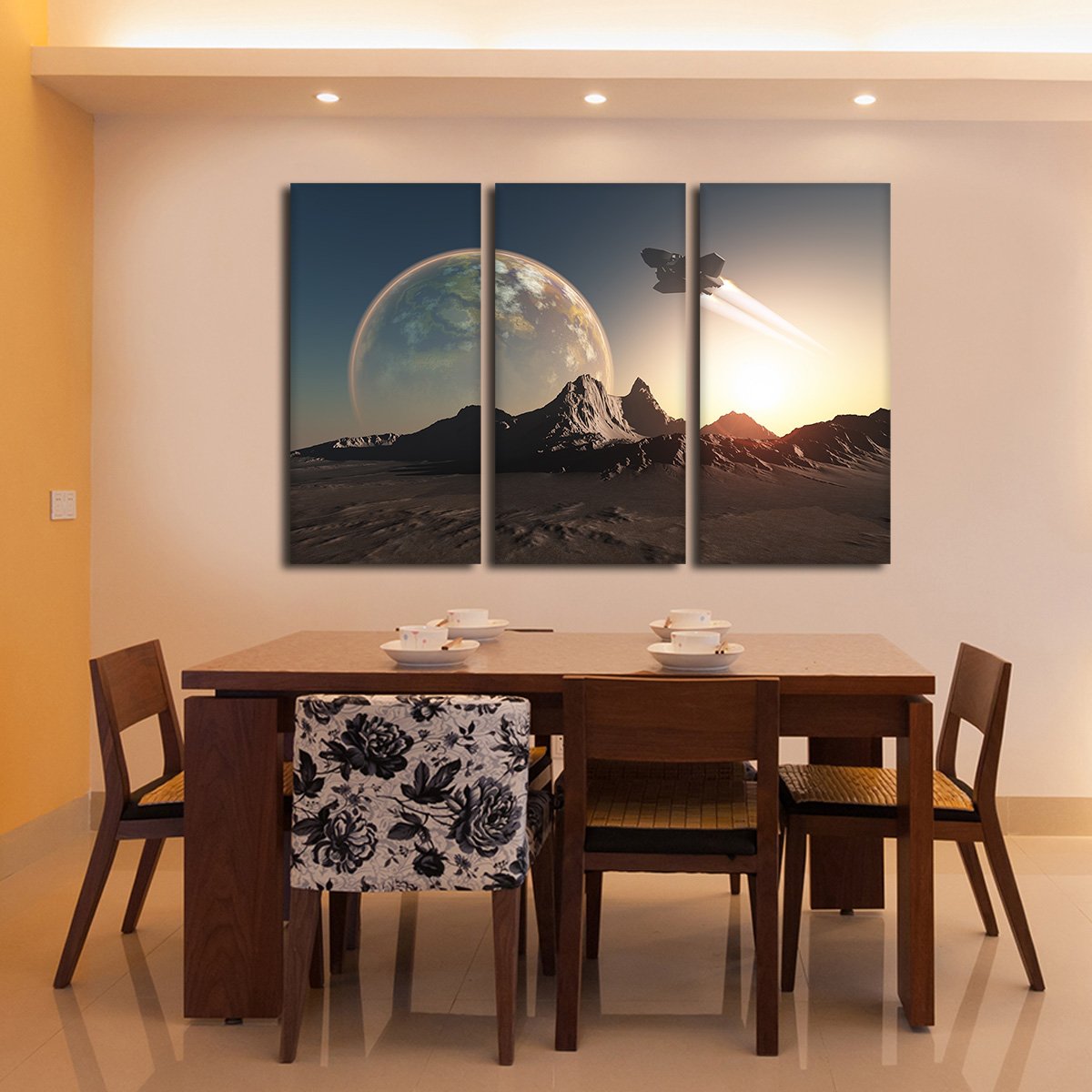 Spacecraft Multi Panel Canvas Wall Art